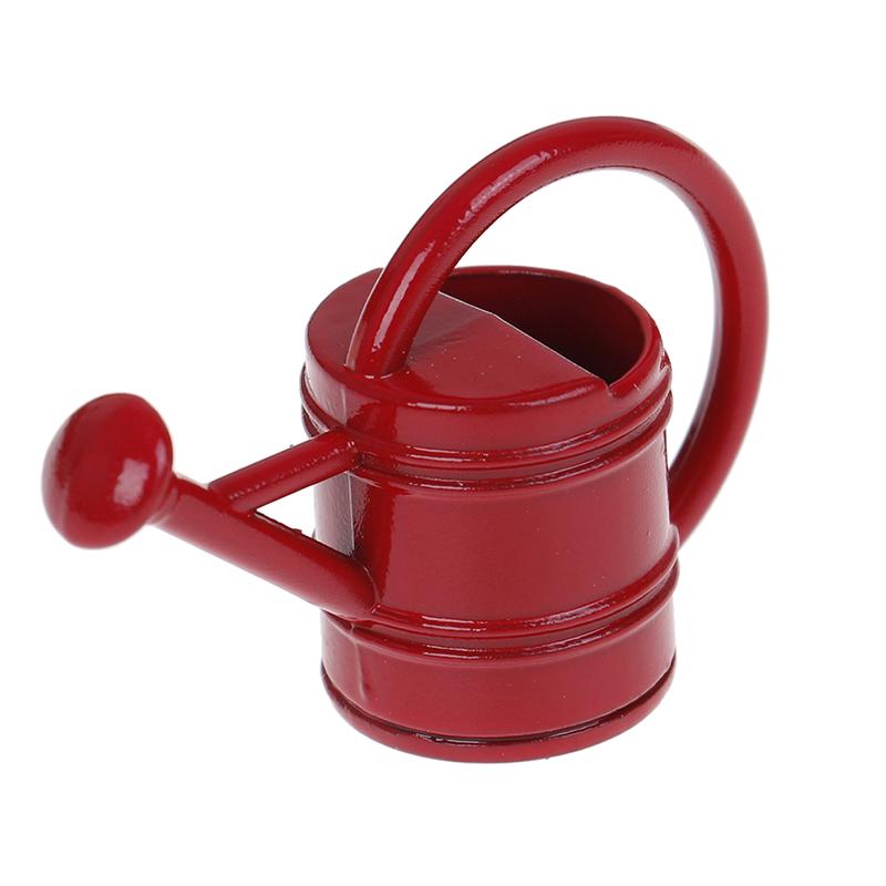 1/12 Metal Watering Can Buckets Garden Miniature Decoration For Children Kids Dolls Acces Dollhouse Miniature Furniture Toys