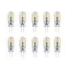 Pack of 10 G4 3W LED Bulbs (equiv. 20W) 12V AC/DC Cool White 6000K 200 Lm, Non-dimmable
