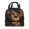 FNAF At Freddys Thermal Insulated Lunch Bag for School Portable Food Bag Thermal Cooler Food Box