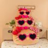 Kawaii Plush Hello Kitty Stuffed Doll Black Cat Sunglasses Cute Cool Pillow Kids Birthday Xmas Gift Stuffed Animal Toy Children