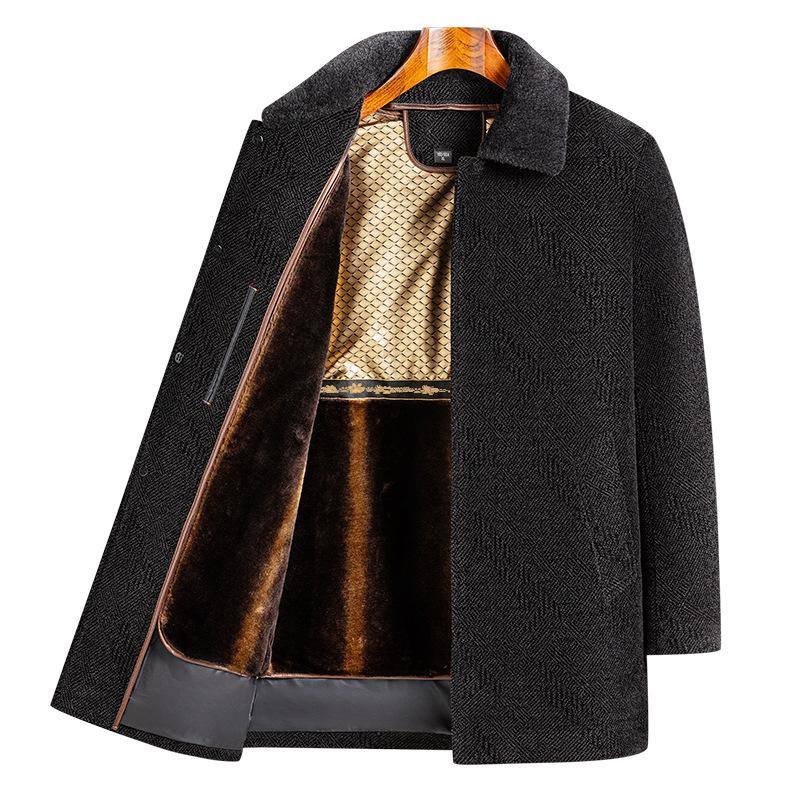 

Новая мужская куртка Chenier с меховым воротником средней и длинной длины с норковой плюшевой подкладкой, устойчивая к холоду 195 кофейный