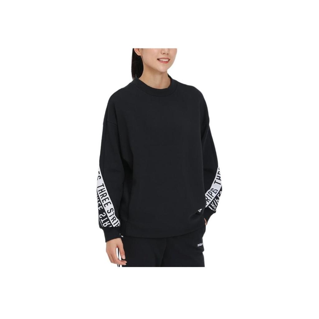 Adidas Womens Mhs Word Cre Soft Comfortable Casual Sports Hoodie Women Hoodie Black GF6987