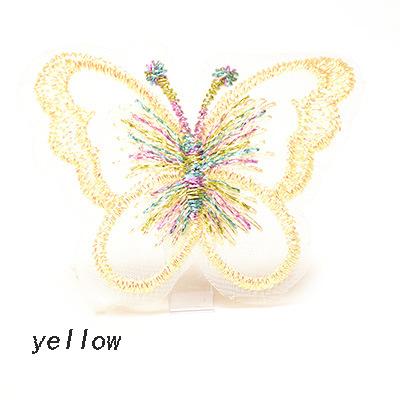 5CM Width 100Pieces/Pack Colorful Embroidery Butterfly DIY Garment Wedding Dress Hair Accessories Sewing Material for Hairgrips