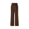 Jiu Zi·Anna Co Women's Pure Wool Belted Wide-Leg Pants