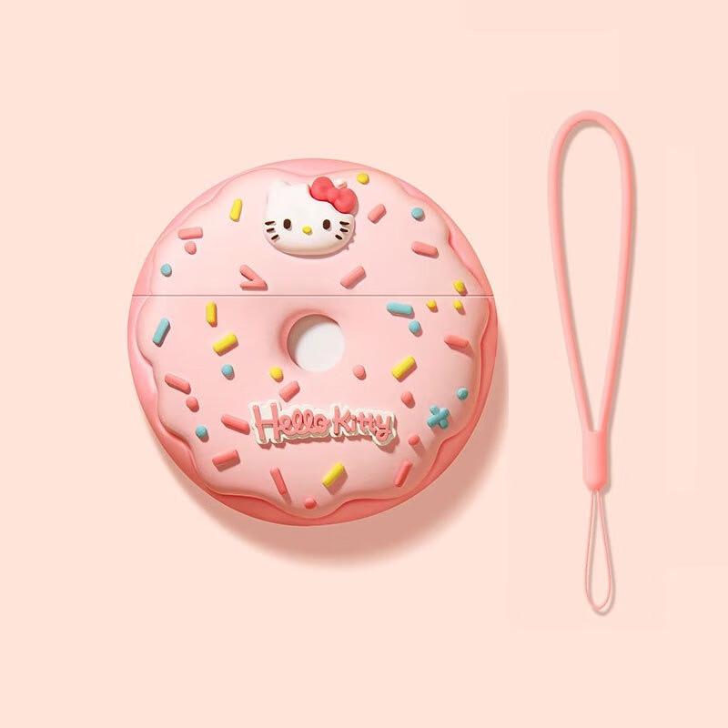 Fumade Donut AirPods Case with Pink Lanyard