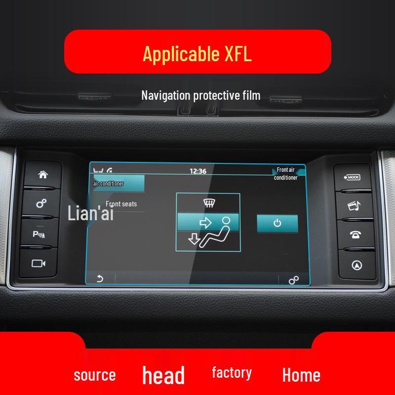 Jaguar XEL/XFL Navigation Screen Protective Tempered Film for Center Console