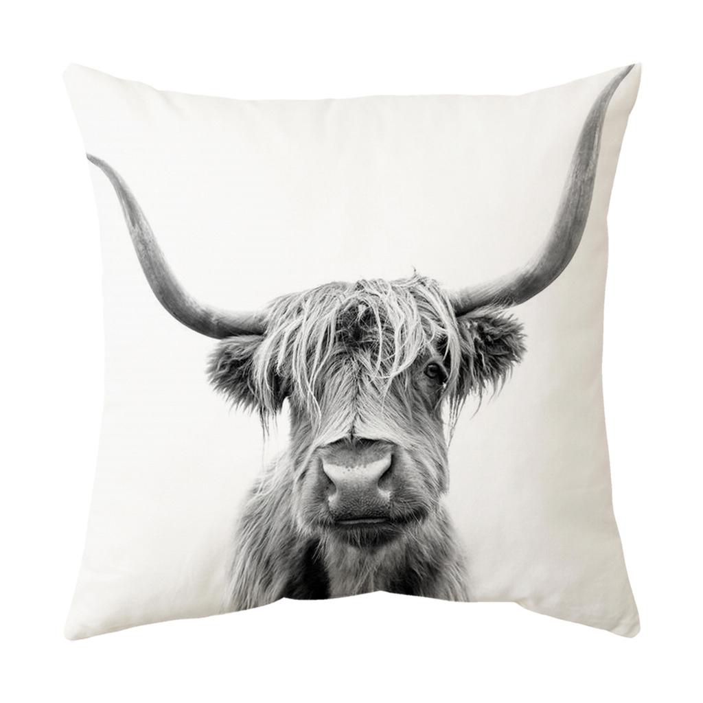 Kissen Neues Auto Kissenbezug Tier Kuh Sofakissen Bettkissen Lendenkissenbezug