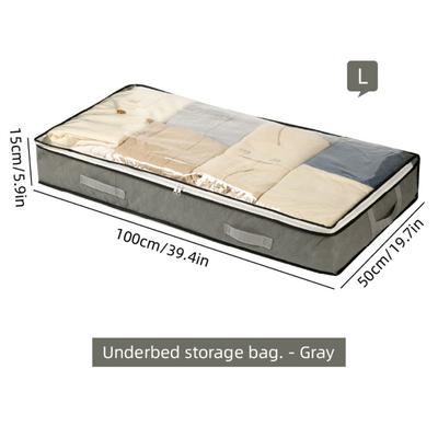 NEW Foldable Bed Sheet Storage Box Dustproof Space Saving Quilt Cover Case Multi-functional Blanket Storage Bag Home
