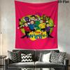 The Wiggles Wall Tapestry Aesthetic Wall Hanging Printed Fabric Blanket Decorative Tapestries for Bedroom Living Room Home Decor