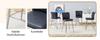 101cm High Black PU Material Bar Stool Two-Piece Set: Ergonomic Backrest, Comfortable and Stylish