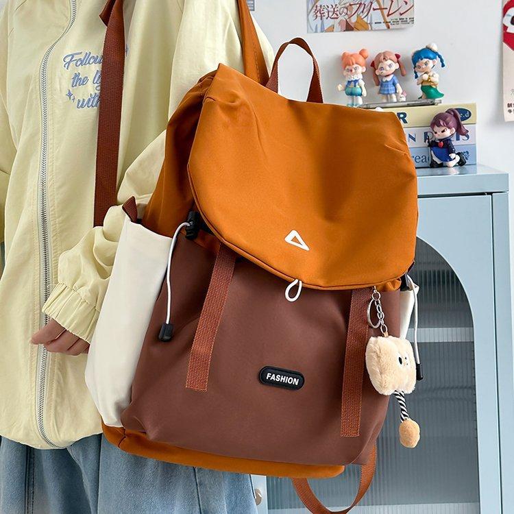 Schoolbag Outdoor Travel Backpack Large Capacity Commuter Versatile High Value Backpack Trend Light Junior High School Student School Bag Wholesale