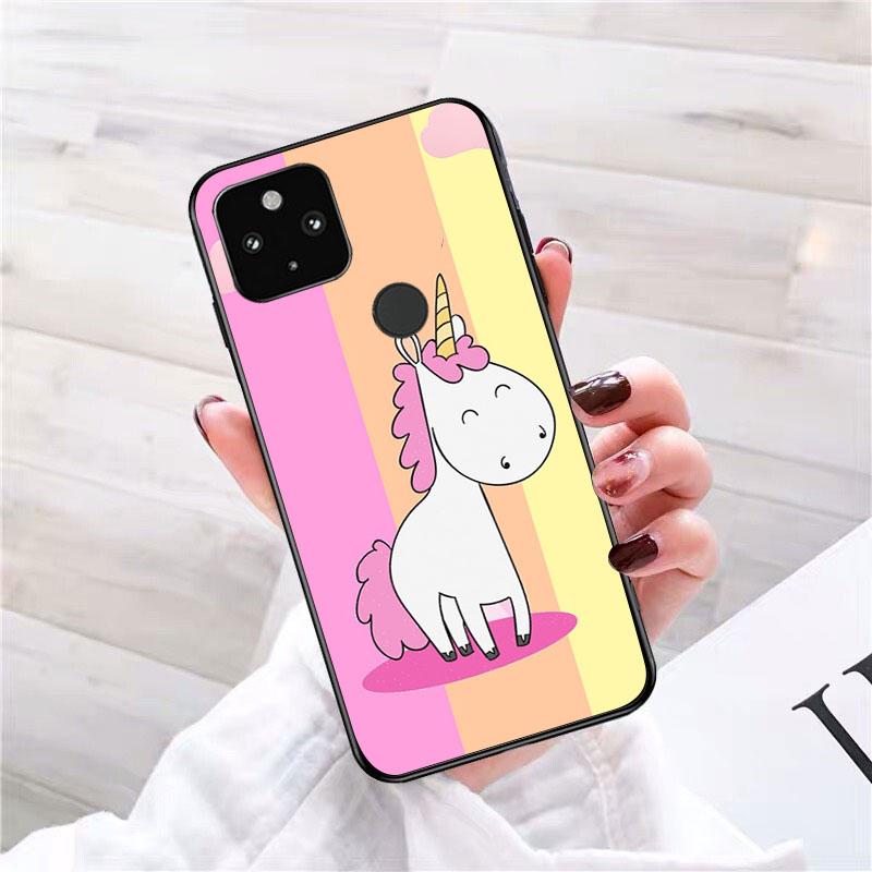 Cute Rainbow Unicorn Phone Case for Google Pixel 7 Pro 7 6A 6 Pro 5A 4A 3A Pixel 4 XL Pixel 5 6 4 3 XL 3A XL 2 XL