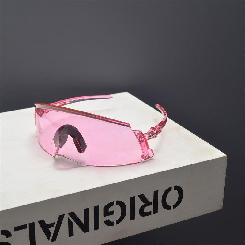 European & American Retro Frameless Riding Sunglasses: Stylish Anti-UV Large Frame for Men & Women
