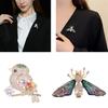 Spilla Spilla Uccello Strass Delicato per Donne Ragazze Zircone Api Farfalla Animali Distintivi Abbigliamento Gioielli da Banchetto