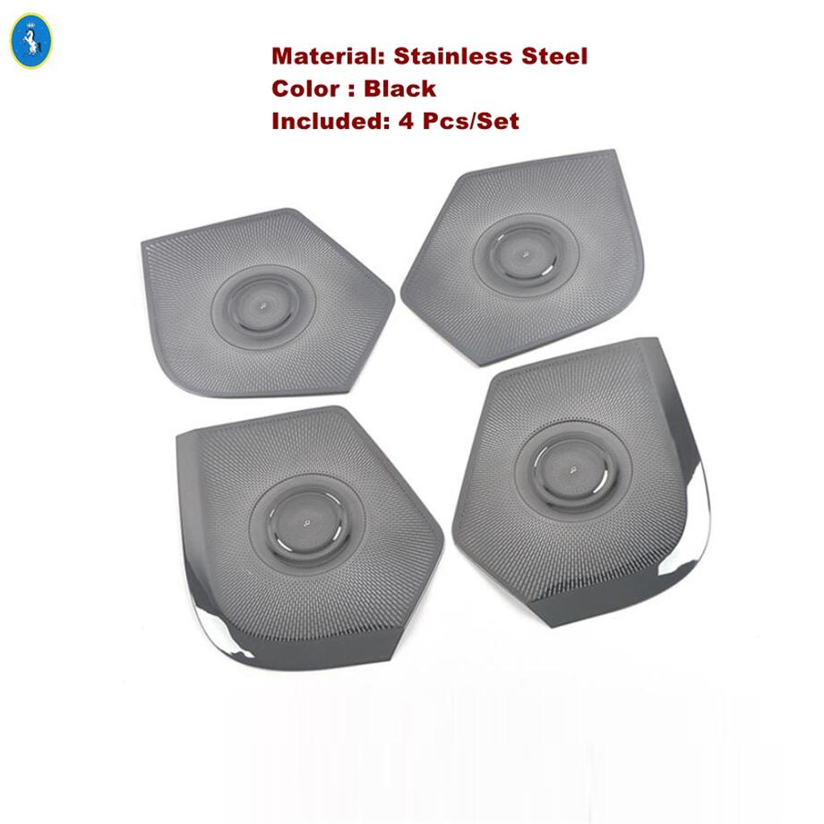 Inner Car Door Stereo Speaker Audio Loudspeaker Sound Decor Frame Cover Trim Fit For Isuzu D-Max   Interior Accessories