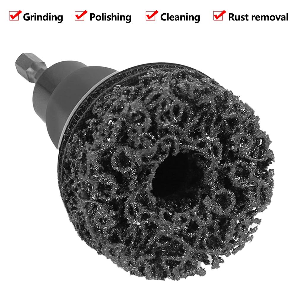 Automatischer Radnabenbürste Auto Radnabenschleifer Rostschleifwerkzeug Bremsenschleifreiniger-Set Rostentferner Polierwerkzeug