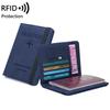 Women Men RFID Vintage Business Passport Covers Holder Multi- ID Bank Card PU Leather Wallet Case Travel Accessories