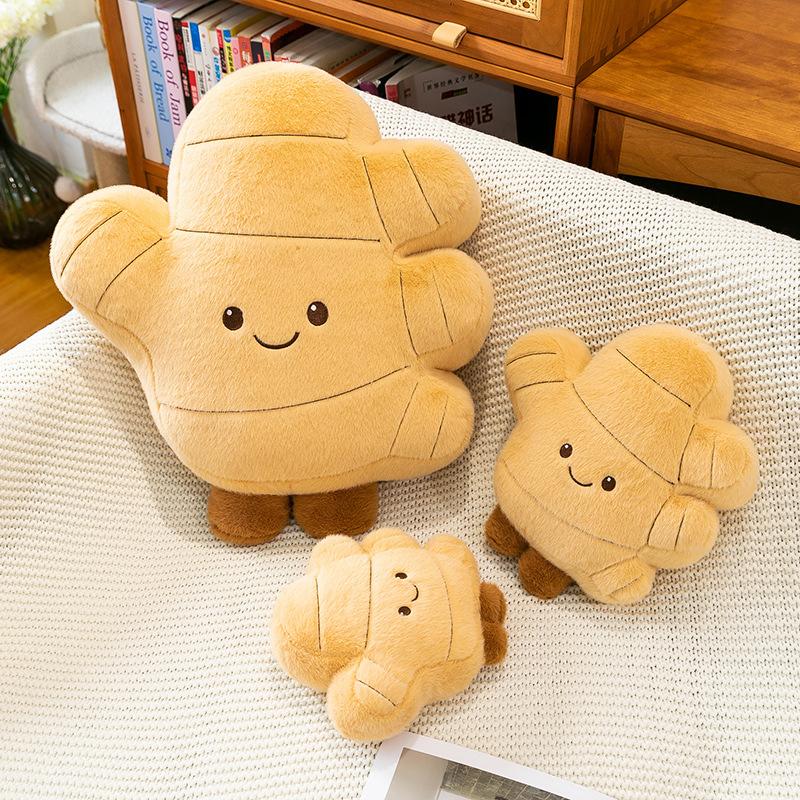 Creative Ginger Doll Plush Toy Simulated Vegetable Pillow Large Size Doll Grab Machine To Exchange for Doll