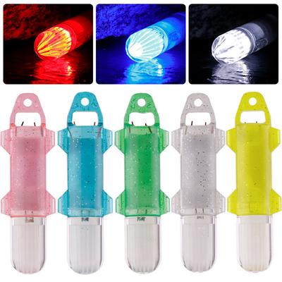 Lámpara de señuelo de pez ovalada, linterna LED intermitente para pesca nocturna, señuelo de pesca submarina, aparejo
