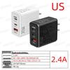 30W Dual-Port Fast Charger Type-C & USB (EU/US)
