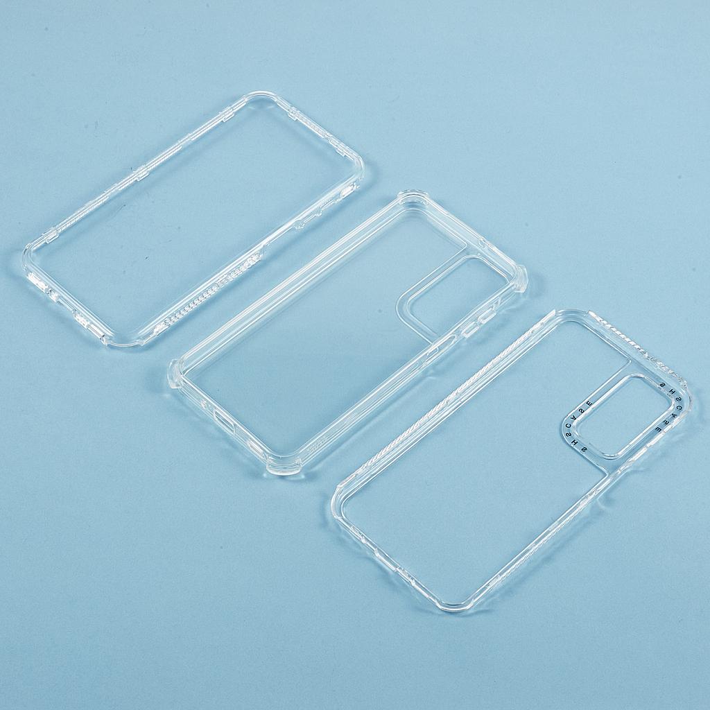 For Samsung Galaxy S25+ Crystal Clear Case 3 in 1 Shockproof PC+TPU Phone Cover