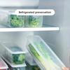 Long Rectangular Food Storage Containers Plastic Reusable Refrigerator Organizer Boxes Kitchen Stackable Bins Dishwasher Safe
