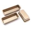 Premium Non Stick Rectangular Toast Tin Bread Baking Pan Heavy Steel Gold Cake Mold for Commercial Home Kitchen