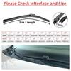 Car Wipers Rubber for Chery Chirey Tiggo 4 5X 7 8 Front Blade Brushes Cutter Automobiles Parts Accessories Windscreen Wipers