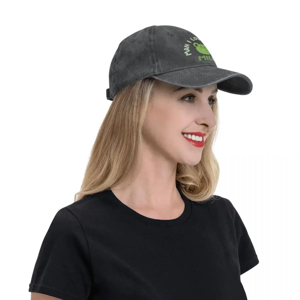 Summer Cap Sun Visor Man I Love Frogs Hip Hop Caps MILF MEME ART Cowboy Hat Peaked Trucker Dad Hats