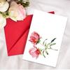1 Watercolor Flower Series Greeting Card Envelope Set Universal Handwritten Greetings Message Card Gift Thank You