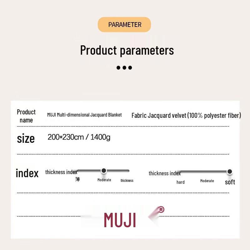 Muji Multi-dimensional Jacquard Blanket