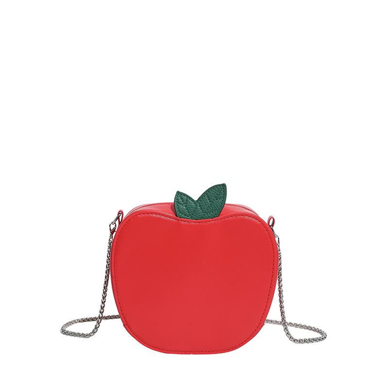 

Весна новый молодежный красивая девушка плечо косой пролет яблоко сумка персонализированный креативный сумка на цепочке модный женская сумка красный