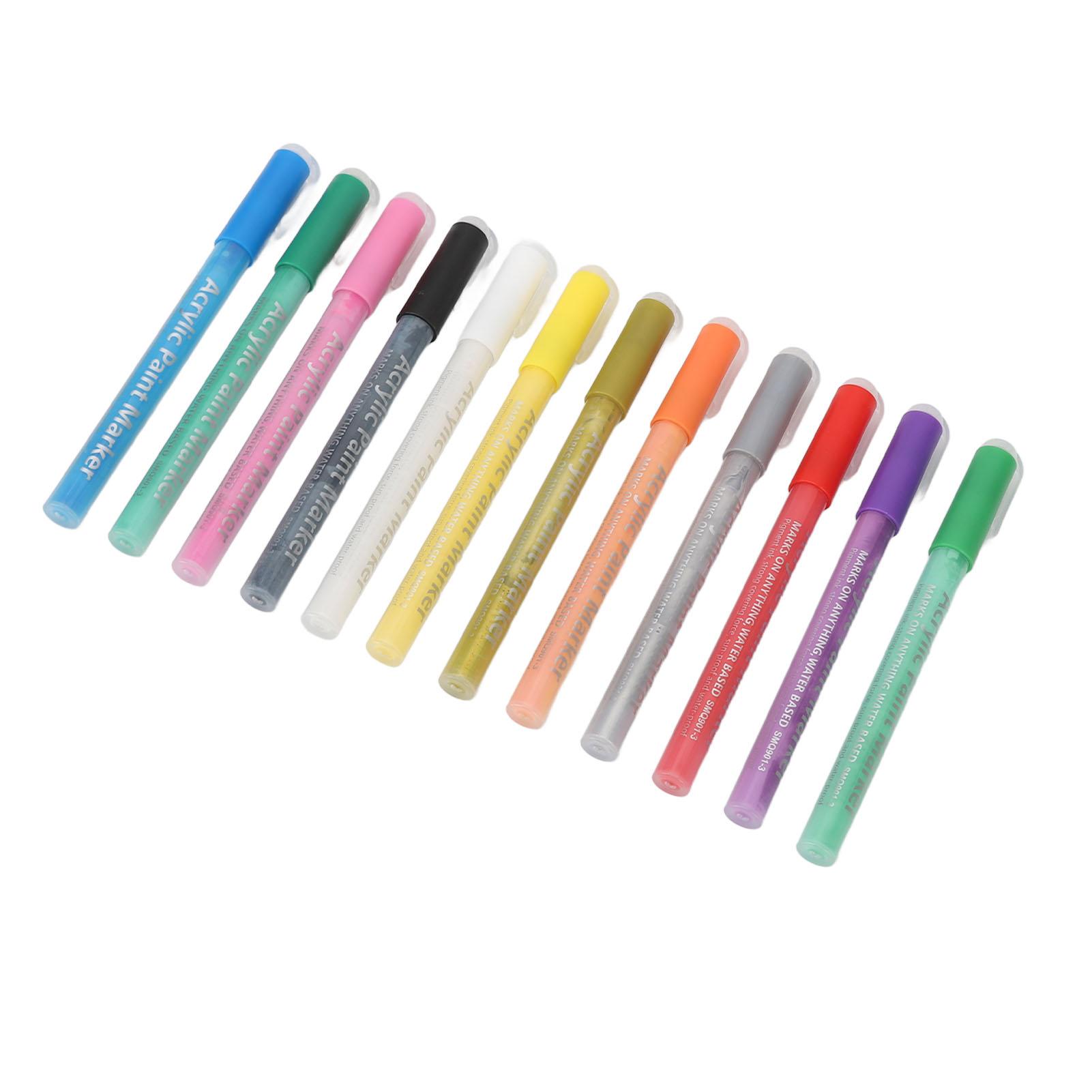 

12Pcs Nail Art Pen Set Painting Drawing Graffiti Quick Dry Manicure DIY Accessories