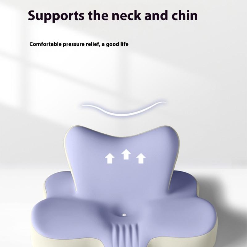 Multifunctional Cervical PillowfFor Side Sleepers Comfortable Memory Foam Pad Ideal for Home Office Travel