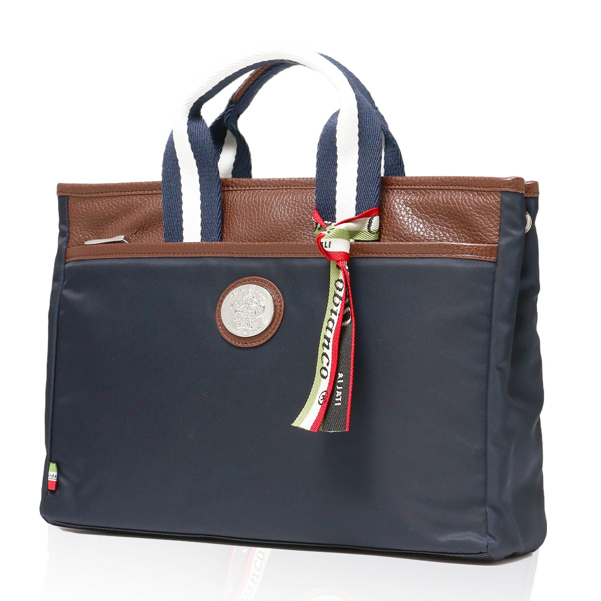 

Tote Bag Made in Italy 562001 Mini Tote Driving Tote Italian Leather [Orobianco] Men s [08] BLUE-SCURO синій