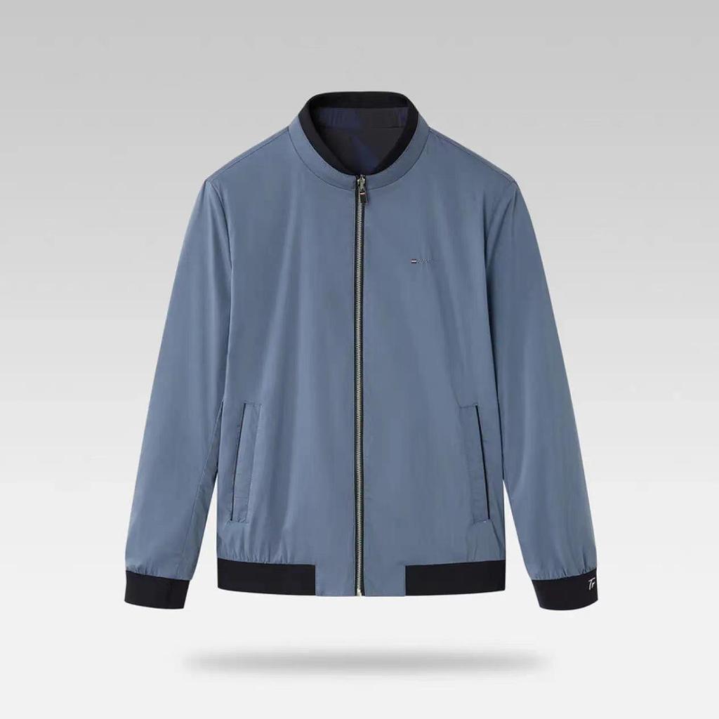 Men's Autumn Double-Sided Casual Stand-Up Collar Jacket