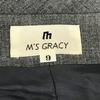 Made In Japan/M'S GRACY/Two-Piece Set Up/Knee-Length Skirt/Fully Lined/9AR/Gray/Floral Embroidery/Suit/Jacket