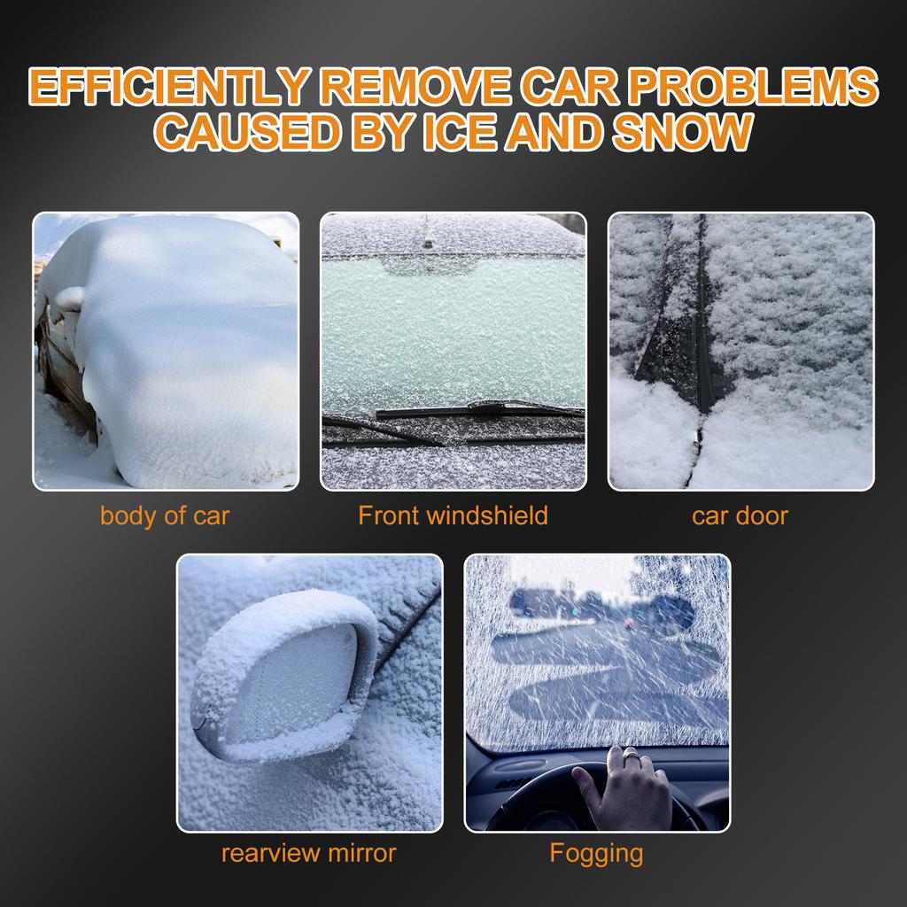 Homonth Electromagnetic Heating Snow Removal Device Car Glass Snow Removal Ice Melting Defrosting Portable Car Mounted Deicing Device