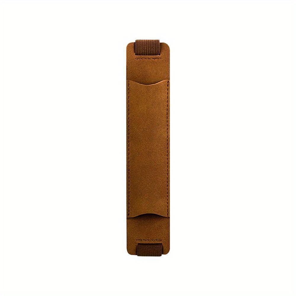 PU Leather Pen Bags Portable Pen Case Elastic Band Pen Sleeve Pouch Pointpen Holder School Office Supplies Handcrafted Gift