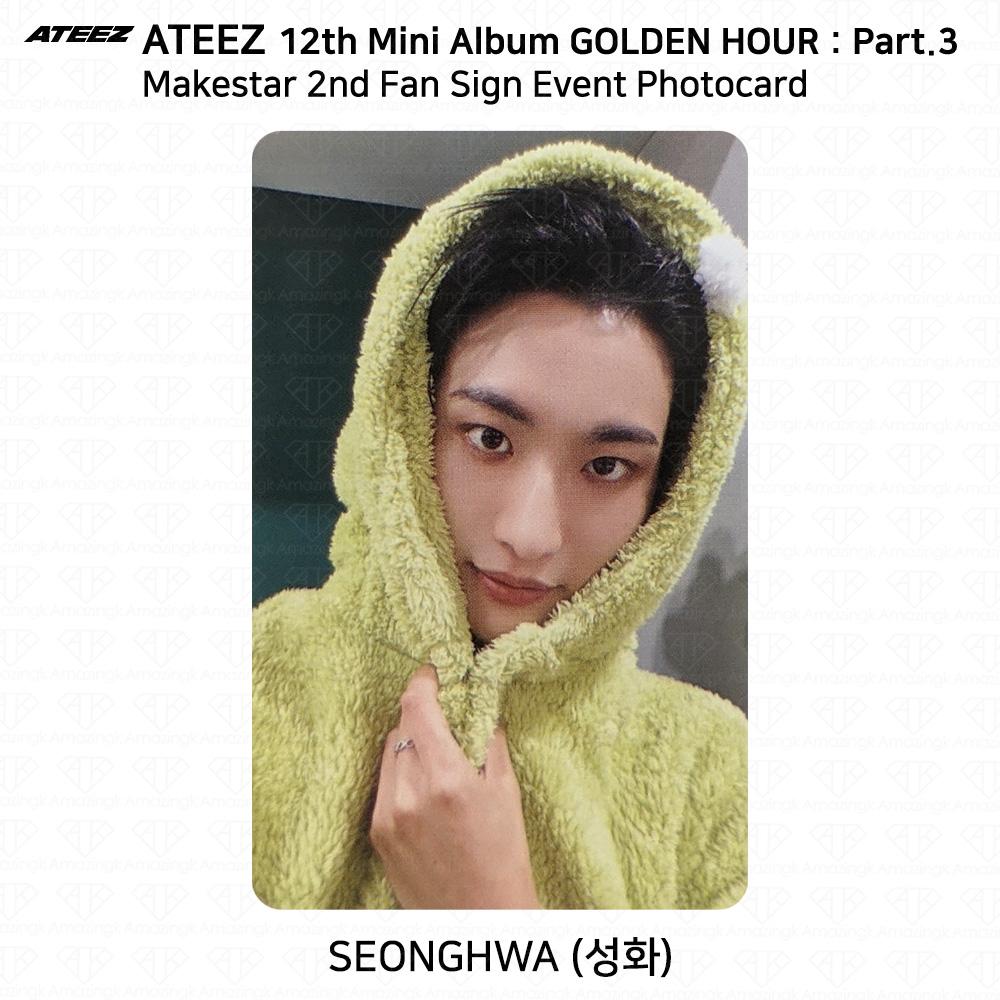 ATEEZ 12th Mini Golden Hour Part.3 Makestar 2nd Fan Sign Event Photocard
