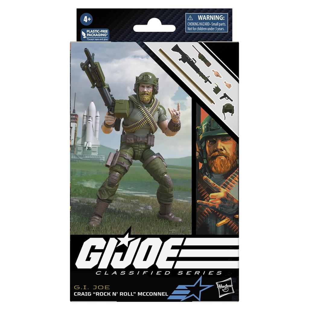 G.I. Joe Classifieds Series Craig "Rock 'n' Roll" McConnell, Collector's Action Figure, 72-inch Action Figure with 7 Accessories (F7463)