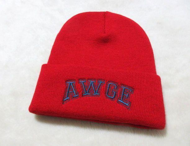 

[USED] AWGE Red Knit Cap Cap Knit Hat