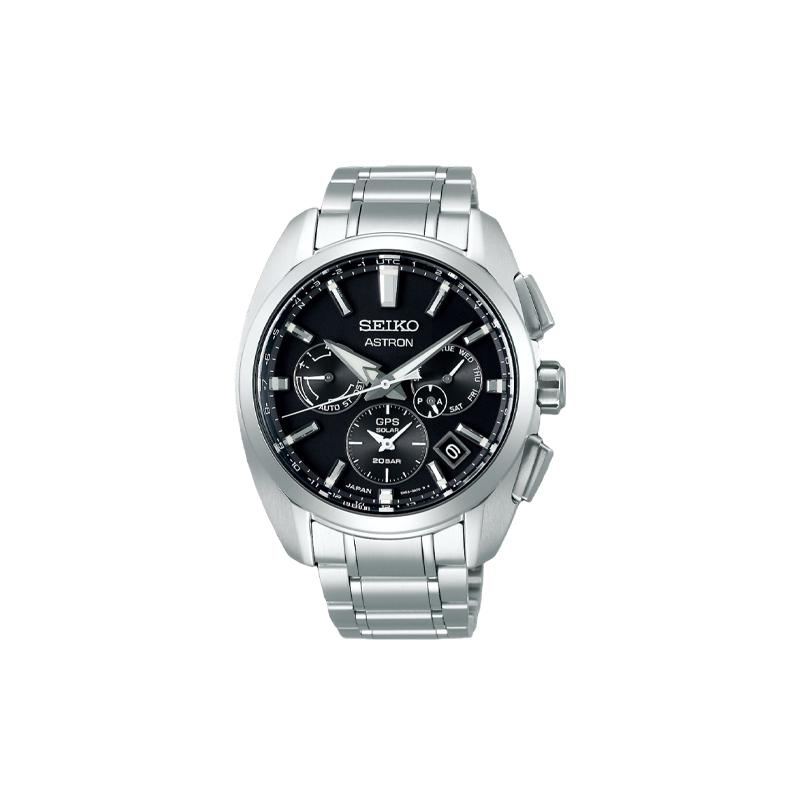 

SEIKO ASTRON ASTRON series solar-powered GPS radio wave business and leisure solar Quartz titanium strap 42.8mm men s watch black dial SBXC067 чорний