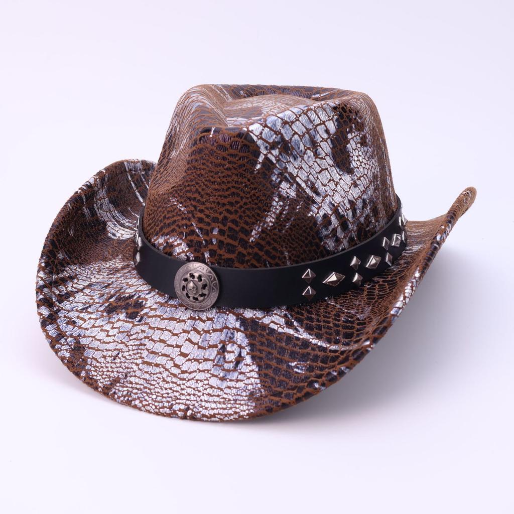 New Fashionable Mountaineering Top Hat European and American Style Western Cowboy Hat Retro Versatile Men's and Women's Jazz Hat