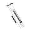 Watermelon Cutter Stainless Steel Portable Kitchen Gadget 2-in-1 Watermelon Slicer & Fork For Kitchen Outdoor Camping Picnic BBQ