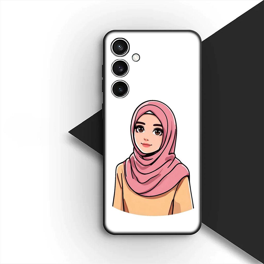 Hülle für Samsung Galaxy A35 A36 A55 A26 A05 A06 A14 A50 A51 A53 A54 A12 A13 A23 Case Arabisch islamisch muslimisch Muslimah Mädchen Frauen