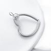 New 925 Sterling Silver Fashion Chunky Infinity Knot Pendant Necklace Snake Chain Collar O Pendant T Bar Necklace For Women Gift