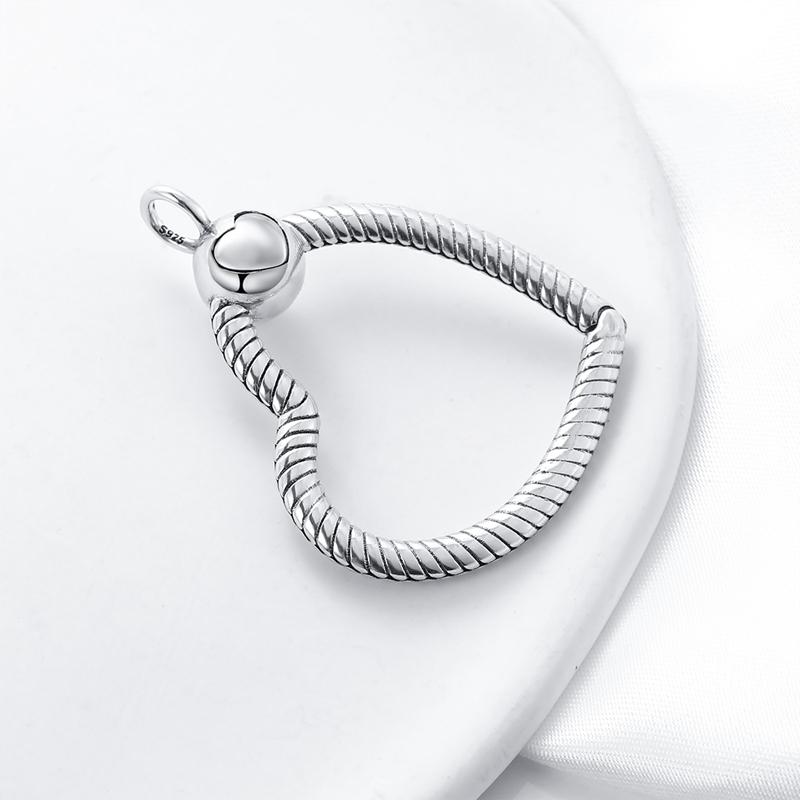 New 925 Sterling Silver Fashion Chunky Infinity Knot Pendant Necklace Snake Chain Collar O Pendant T Bar Necklace For Women Gift