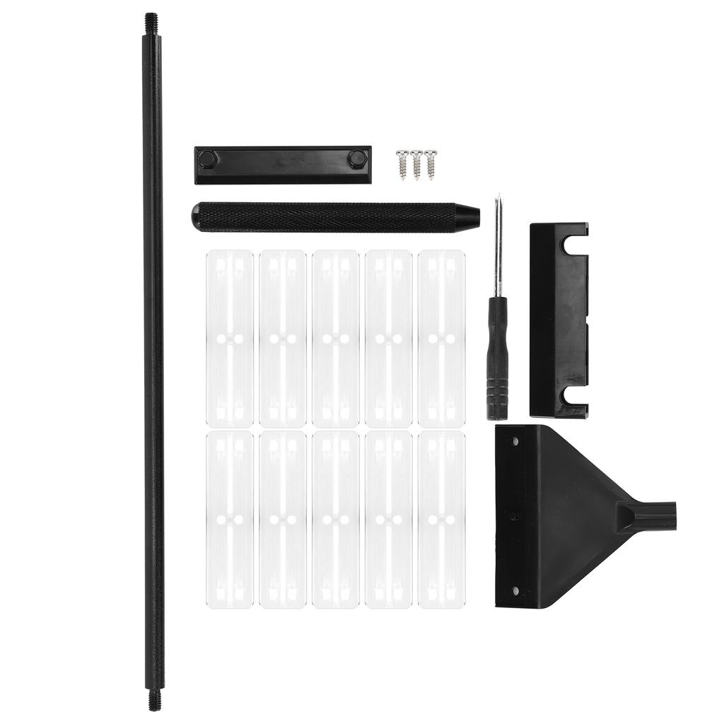 Aquarium Algae Scraper Aluminum Alloy Glass Fish Tank Algae Cleaner with Detachable Pole40cm with 10 Blades