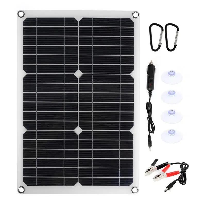 1200W Solar Panel 12V Battery Charger Dual USB With 10A-100A Controller Solar Cell Outdoor Camping for Phone Car Yacht RV Hiking